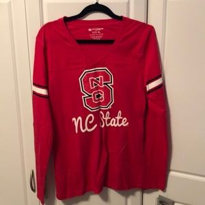 NC State Long Sleeve Glitter T-shirt